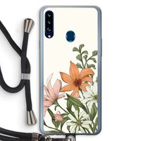 Floral bouquet: Samsung Galaxy A20s Transparant Hoesje met koord