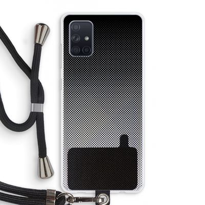 Musketon Halftone: Samsung Galaxy A71 Transparant Hoesje met koord