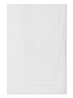 Dolce & Gabbana serviette en coton à logo en jacquard - Blanc