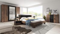 Home365 Houten Bed Verona - Walnoot - incl. Nachtkastjes