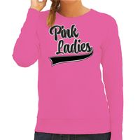 Verkleed sweater voor dames - Pink Ladies - roze - Grease - carnaval/themafeest