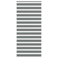 Zebra rolgordijn 95x200 cm stofbreedte 90,9 cm donkergrijs