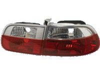 Set Achterlichten passend voor Honda Civic HB 3-deurs 1992-1995 - Rood/Kristal DLHOR23