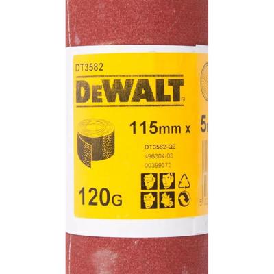 DeWALT DT3582 P120 Schuurpapier rol 5m x 115mm