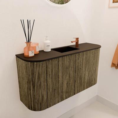 Toiletmeubel Mondiaz Joya | 83.2 cm | Meubelkleur Dusk | Faye wastafel Urban Midden | 1 kraangat