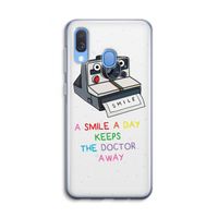 Smile: Samsung Galaxy A40 Transparant Hoesje