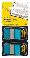 Indextabs post-it 680 25.4x43.2mm duopack blauw