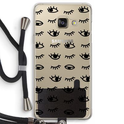 Eye pattern #2: Samsung Galaxy A3 (2016) Transparant Hoesje met koord