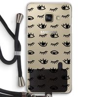 Eye pattern #2: Samsung Galaxy A3 (2016) Transparant Hoesje met koord Eye pattern #2: Samsung Galaxy A3 (2016) Transparant Hoesje met koord