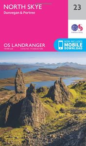Wandelkaart - Topografische kaart 023 Landranger North Skye, Dunvegan & Portree | Ordnance Survey