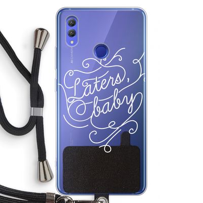 Laters, baby: Honor Note 10 Transparant Hoesje met koord