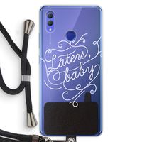 Laters, baby: Honor Note 10 Transparant Hoesje met koord
