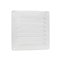 Nedco schoepenrooster alu. 155 x 155 mm RAL9010 wit