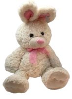 Jonotoys knuffel konijn junior 60 cm pluche beige - thumbnail