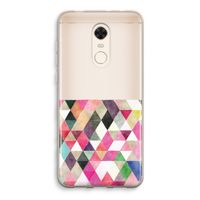 Gekleurde driehoekjes: Xiaomi Redmi 5 Transparant Hoesje