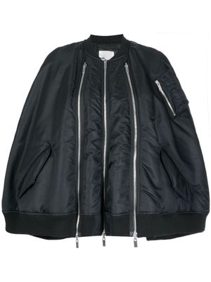 Noir Kei Ninomiya doudoune à fermeture zippée