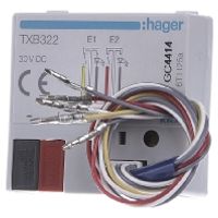 TXB322  - EIB, KNX binary input 2-fold and 2 LED outputs, TXB322 - thumbnail
