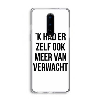 Meer verwacht: OnePlus 8 Transparant Hoesje