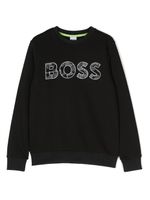 BOSS Kidswear sweat en coton mélangé à logo imprimé - Noir - thumbnail