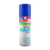 Smiffys carnaval haarverf - blauw - spuitbus - 125 ml - haarspray   -