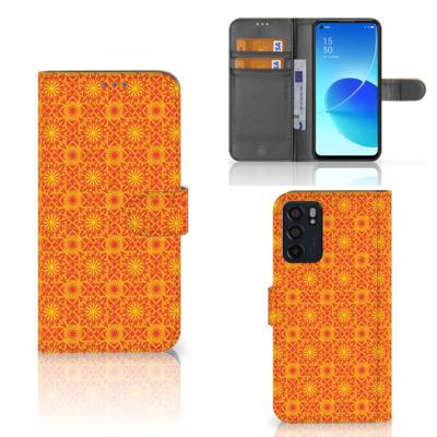 OPPO Reno6 5G | Telefoon Hoesje | Batik Oranje