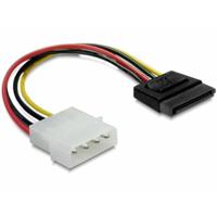 DeLOCK Cable Power SATA HDD > 4pin male – straight 0,12 m - thumbnail