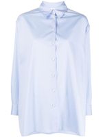 ASPESI chemise oversize à col pointu - Bleu