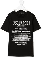 DSQUARED2 KIDS t-shirt à logo imprimé - Noir