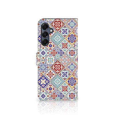 Samsung Galaxy A16 4G/5G | Bookcase | Tiles Color | Portemonnee hoesje Samsung Galaxy A16 4G/5G | Bookcase | Tiles Color | Portemonnee hoesje