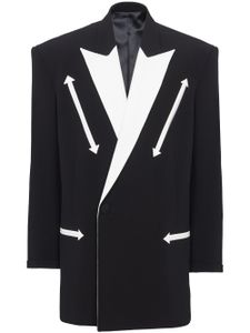 Balmain blazer à boutonnière croisée - Noir