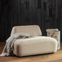 WOOOD Relaxfauteuil 'Sterck' Textuurstof, kleur Zand