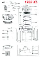 Eheim thermofilter Professional 3 1200 XL zonder filtermassa - Gebr de boon