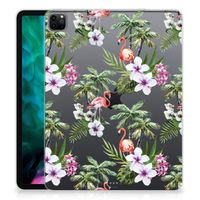 iPad Pro 12.9 (2020) | iPad Pro 12.9 (2021) Back Case Flamingo Palms - thumbnail