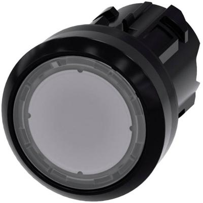 Siemens 3SU10010AA700AA0 3SU1001-0AA70-0AA0 Verlichte druktoets Kunststof frontring, Rond Knop Zwart, Helder Druk-ontgrendeling 1 stuk(s)