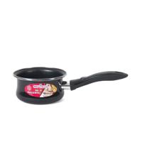 Steelpan/sauspan - zwart - anti aanbaklaag - D14 cm - 1,5 liter - Voor saus en jus - Steelpannetjes