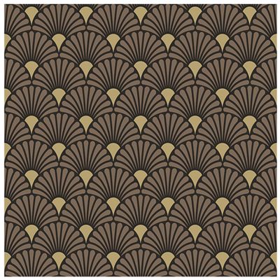60x Tafel diner/lunch servetten 33 x 33 cm Art deco zwart/goud print 60x Tafel diner/lunch servetten 33 x 33 cm Art deco zwart/goud print