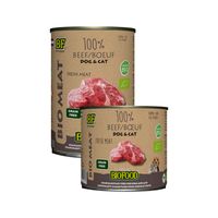 Biofood Organic 100% Rund - Hond & Kat - 12 x 400 g - thumbnail