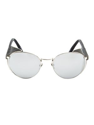 Linda Farrow lunettes de soleil rondes - Noir