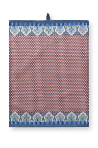 Pip Studio Flower Festival Theedoek Rood/Blauw