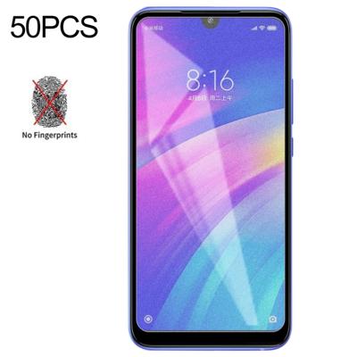 50 PCS niet-volledige matte Frosted gehard glas film voor Xiaomi Redmi 7/Redmi Note 7 Pro/Note 7/Y3 geen retail pakket