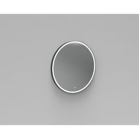 Badkamerspiegel Rond LED Verlichting Arcqua Reflect 80 cm Mat Zwart - thumbnail