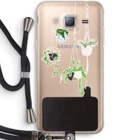 Hang In There: Samsung Galaxy J3 (2016) Transparant Hoesje met koord