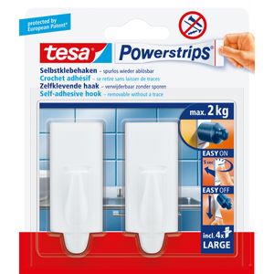 Powerstrips haken large trend Tesa 2 stuks - Handdoekhaakjes