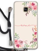 Rozen: Samsung Galaxy A3 (2016) Transparant Hoesje met koord