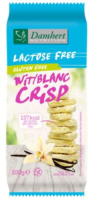 Damhert Lactose Free Witte Chocoladetablet Crisp glutenvrij