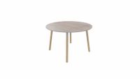 Tafel 9311 rond - 80 cm. - Alu - Eiken Robson - Beuken naturel - thumbnail