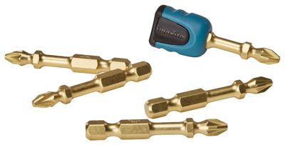 Makita Accessoires Xtt Slagschroefbit PZ2X50mm 6-delig - B-42472 Makita Accessoires Xtt Slagschroefbit PZ2X50mm 6-delig - B-42472