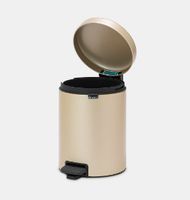 Brabantia 304422 vuilnisbak 5 l Rond Champagne - thumbnail