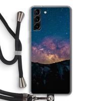 Travel to space: Samsung Galaxy S21 Plus Transparant Hoesje met koord