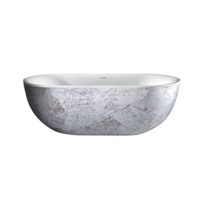 Vrijstaandbad Best Design Nicelook 180x86x60 cm Zilver